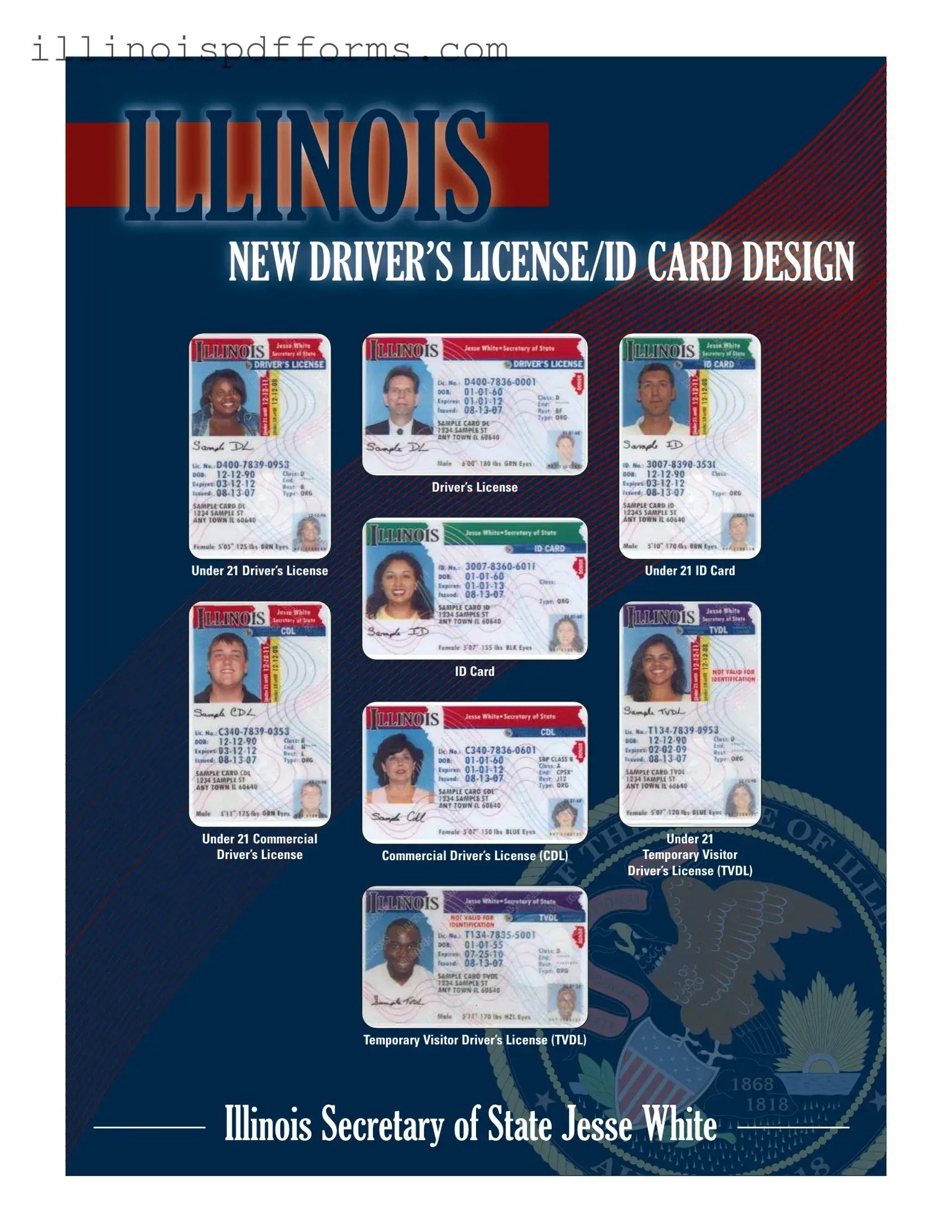 Fill a Valid Illinois Drivers License Form