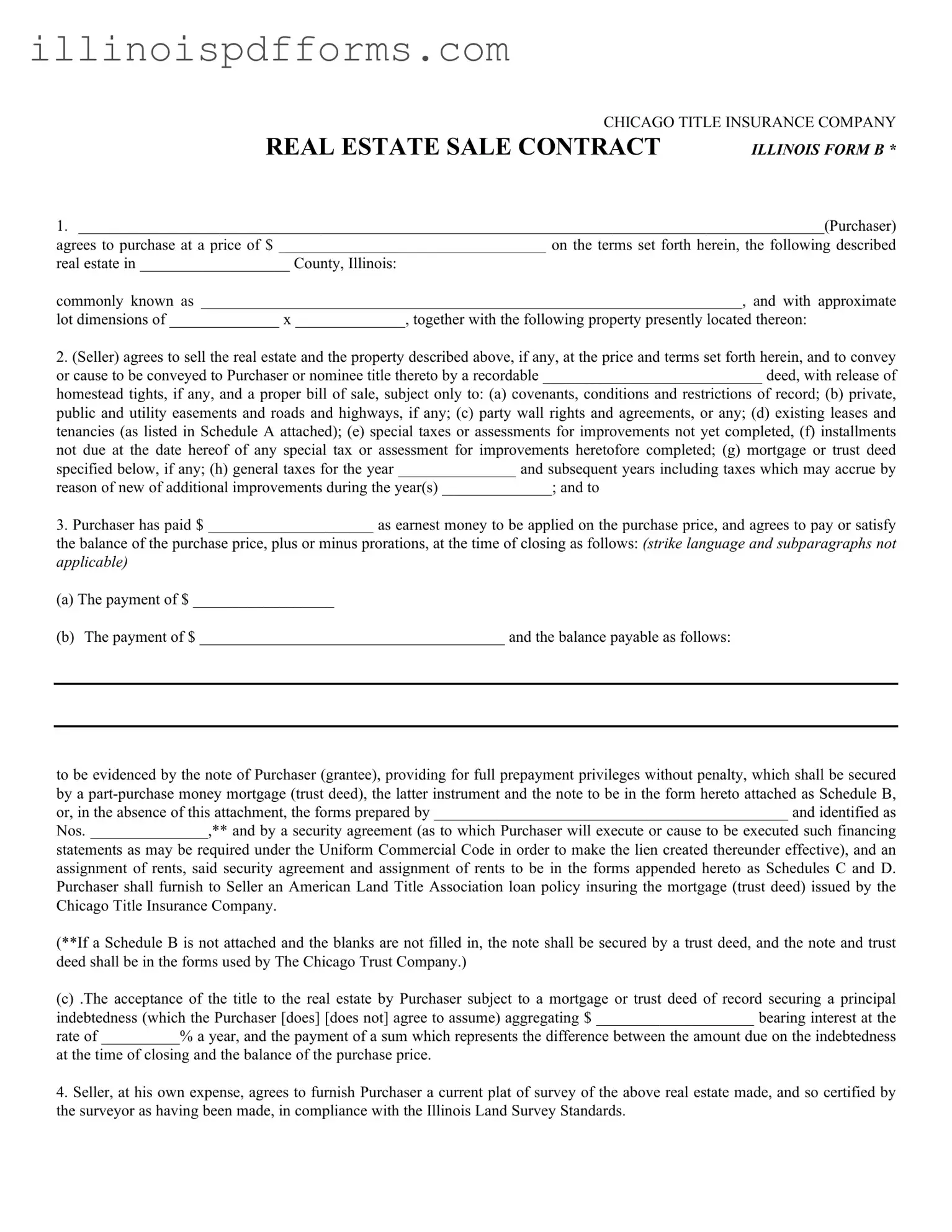Fill a Valid Illinois Realtor Contract Form
