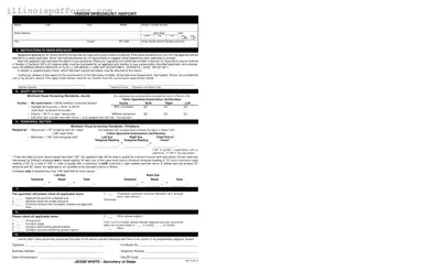 Fill a Valid Dmv Vision Test Illinois Form